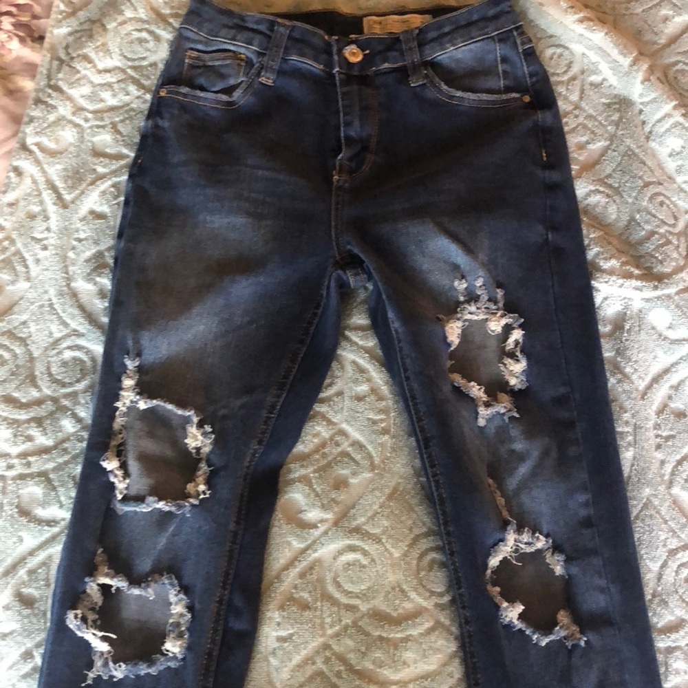 High rise jeans